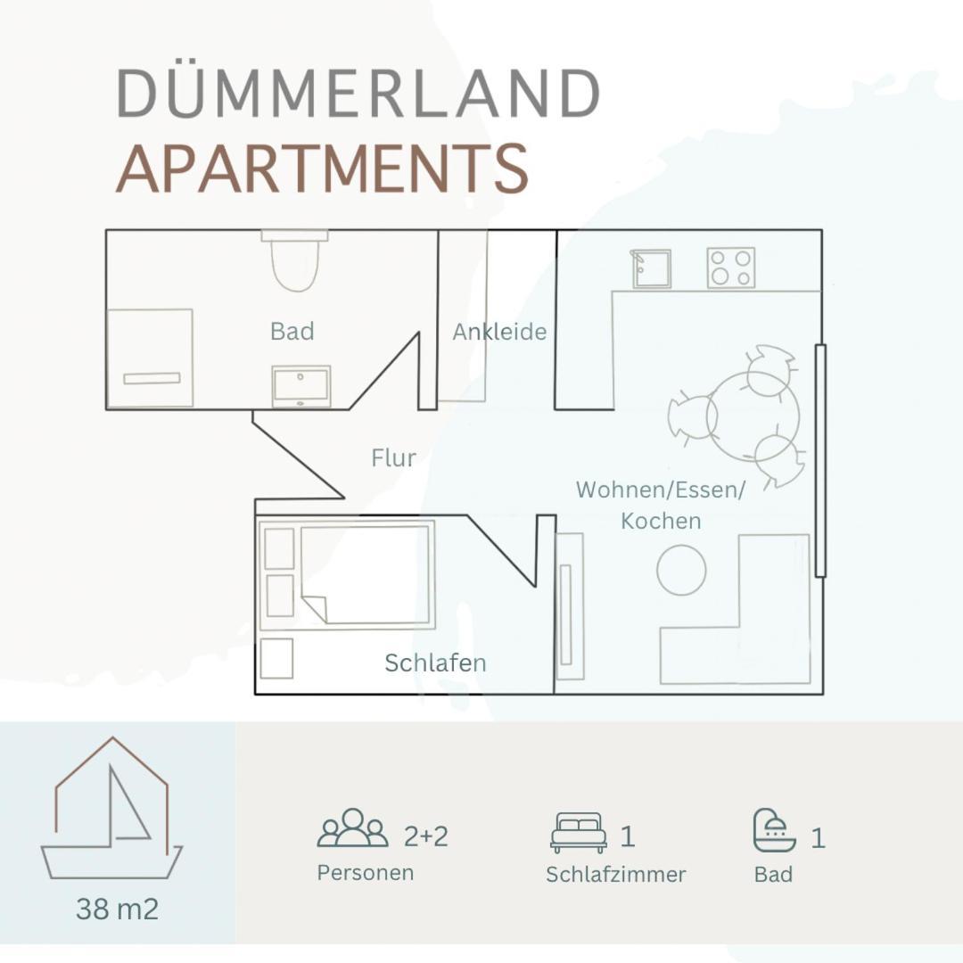 Duemmerland Apartments Lemförde Dış mekan fotoğraf